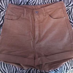 Super High-waisted Corduroy Shorts
